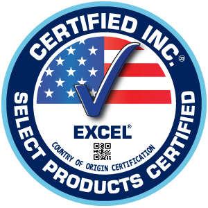 XLERATOR rankų džiovintuvai yra pagaminti JAV, sertifikuoti