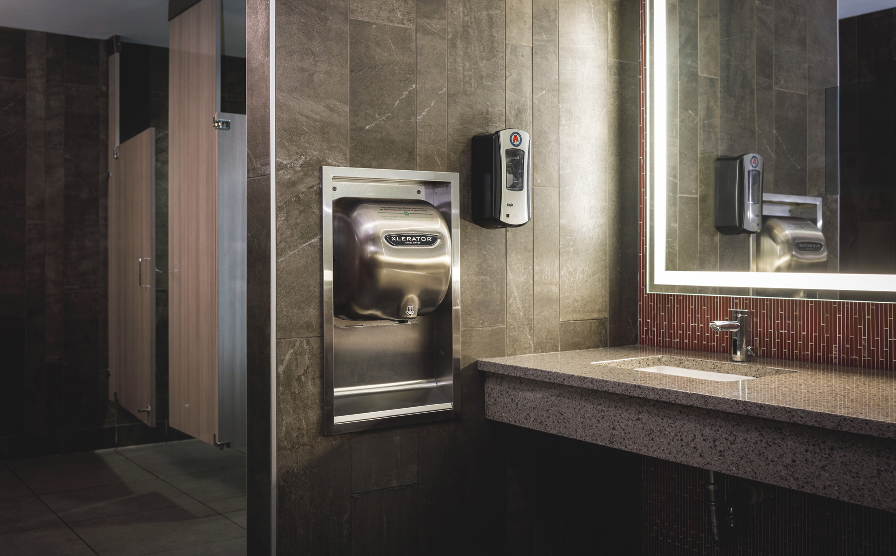 XLERATOR® Hand Dryer Electric Bathroom Hand Dryer = Hand Hygiene