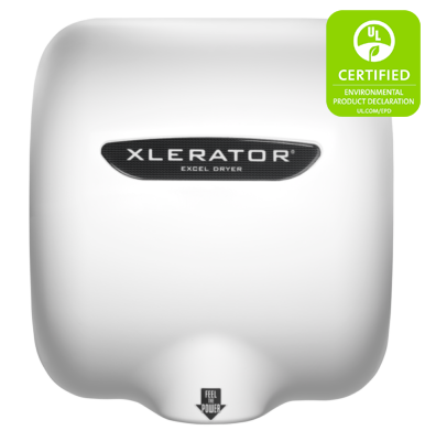 Cover 110/120 V 12.5 A BMC XLERATOR XL-BW Automatic High Speed Hand Dryer with White Thermoset 