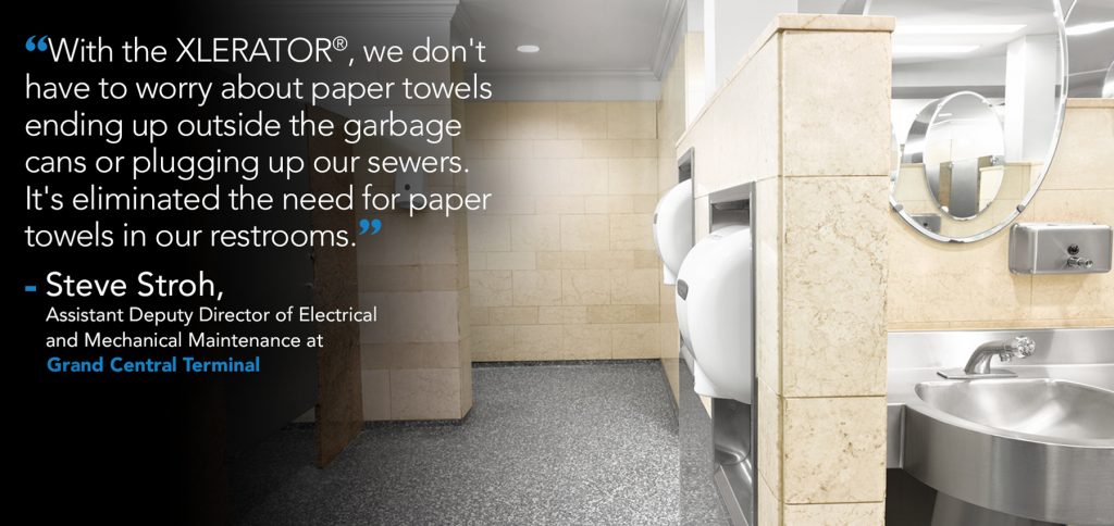 Grand Central Terminal Installs Energy Efficient Hand Dryers