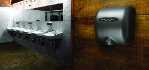 Hygienic Hand Dryer Installation in Restroom