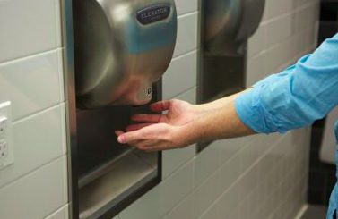 Drying hands the hygienic way