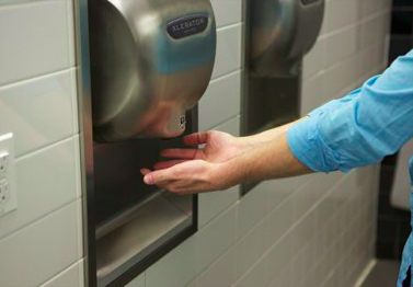 Drying hands the hygienic way