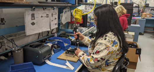 Electronic work in the machine shop