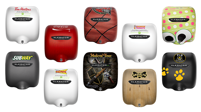 XLERATOR® Commercial Hand Dryers With Custom Covers