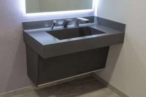 D|13 sink system featuring XLERATORsync Hand Dryer
